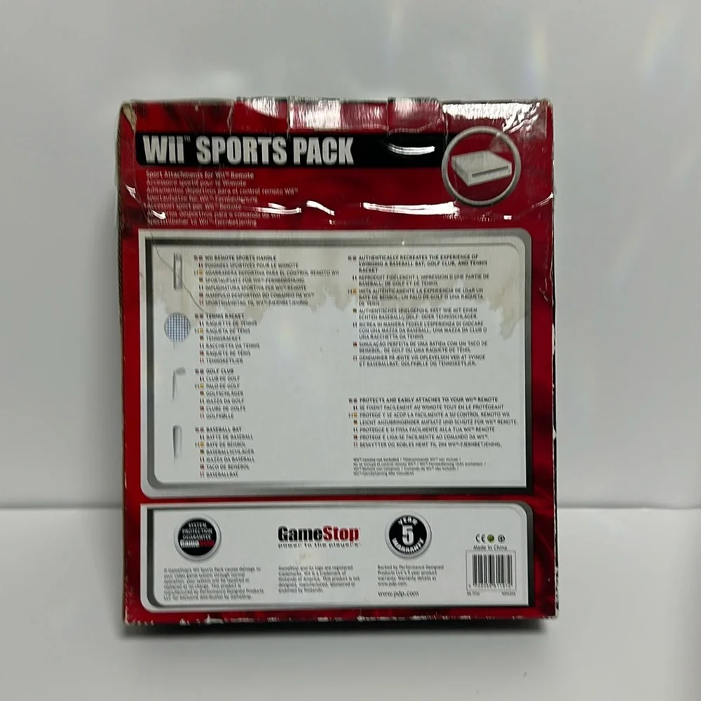 GameStop WII Sports Pack Sports Attachments for WII Remote - No Tennis Racket